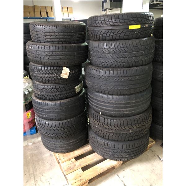 Pallet full of assorted tires