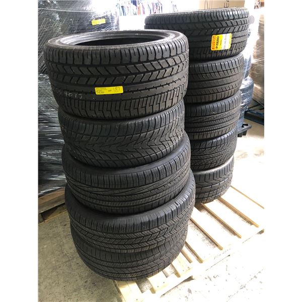 Pallet full of assorted tires