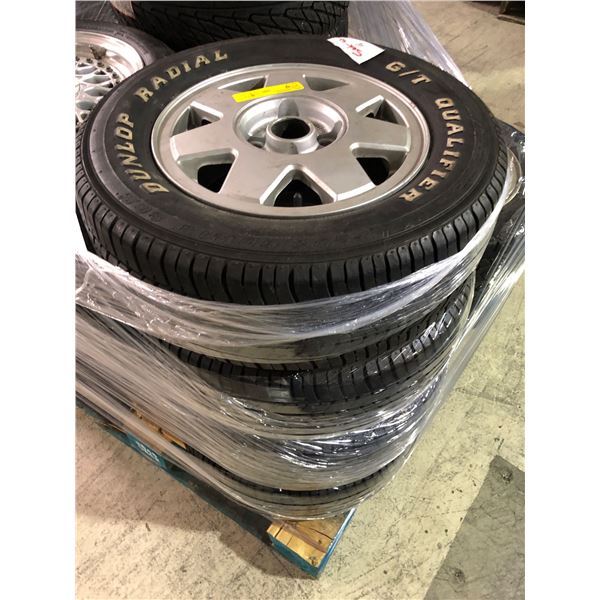 Set of 4 VW 14" rims w/ Dunlop tires