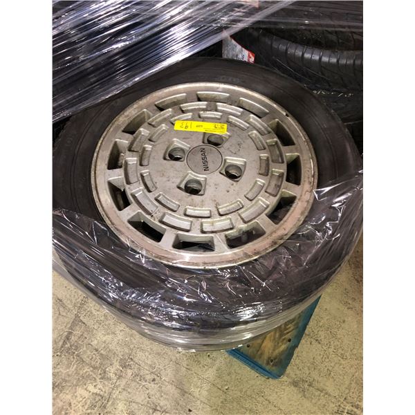 Set of 2 Nissan 16 1/2" rims w/ tires