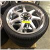 Image 1 : Set of 3 LOCO 18 1/2" rims w/ tires (2 missing caps)