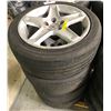 Image 1 : Set of 4 Acura 18 1/2" rims w/ P 235/45 R17 93W tires