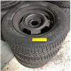 Image 1 : Set of 4 15 1/2" rims w/ Michelin 185/70 R14 tires