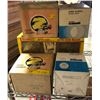 Image 1 : Group of assorted new old stock headlights - includes Zelmod/ Faroris Cibie & Bosch SBQ200 lights se
