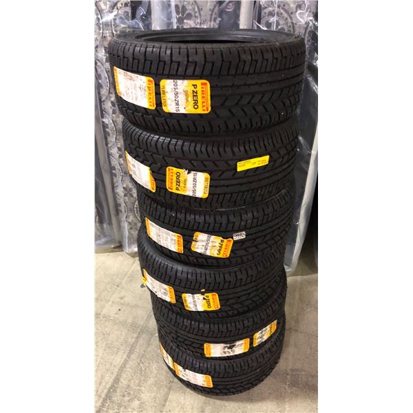 Set of 6 Pirelli P Zero 205/50 ZR 15 tires