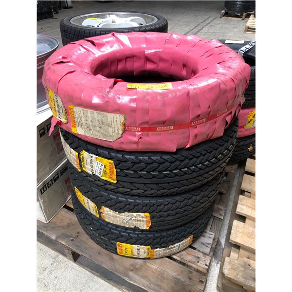 Set of 4 Pirelli P77 Radial P195/70 R14 tires