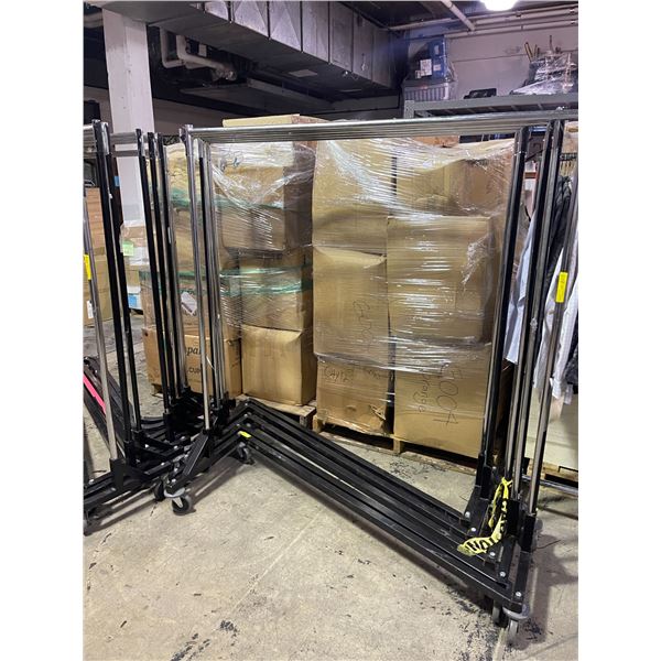 Group of 5 Clothing Racks