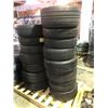 Image 2 : Pallet full of assorted new and used tires.