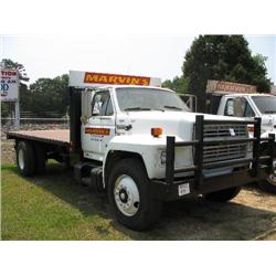 1991 FORD F700 S/A FLATBED DUMP