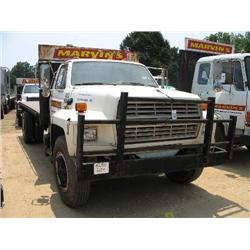 1990 FORD F700 S/A FLAT BED DUMP
