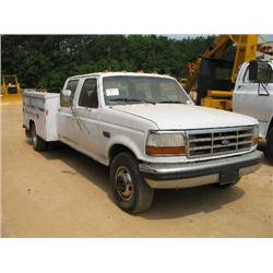 1992 FORD F350 XLT S/A CREW CAB SERVICE TRUCK S/N A21594