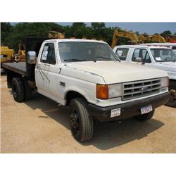 1990 FORD F450 FLATBED DUMP