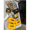 Image 1 : Assorted storage containers and measuring tape