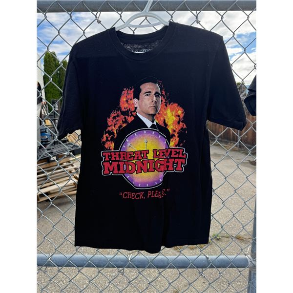 Threat level midnight check, please medium shirt