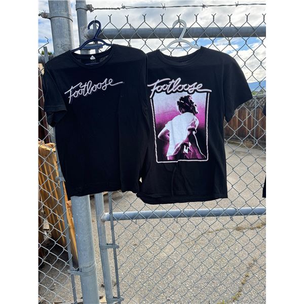 2 footloose T-shirts, medium