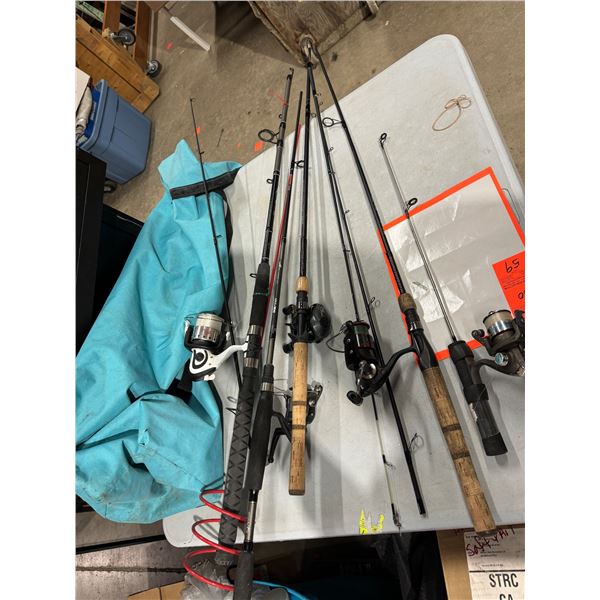 Fishing rods in carry bag