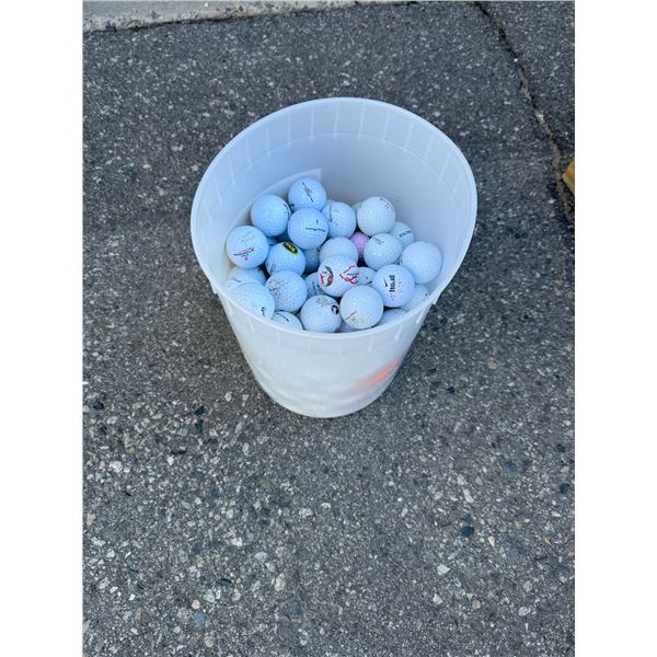 Bucket of golf balls