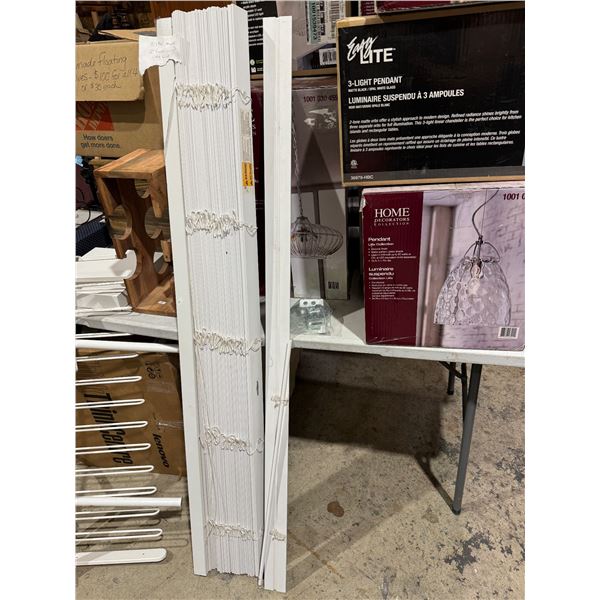 2 inch full wood vinyl Blind 57 3/4 inches wide