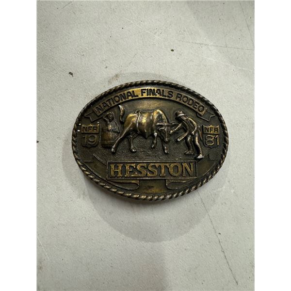 National finals rodeo belt buckle 1981
