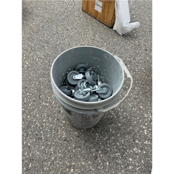 Bucket of casters