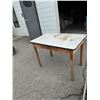 Image 1 : Garden table with drawer 41 1/2 inches 25" 30 inches tall