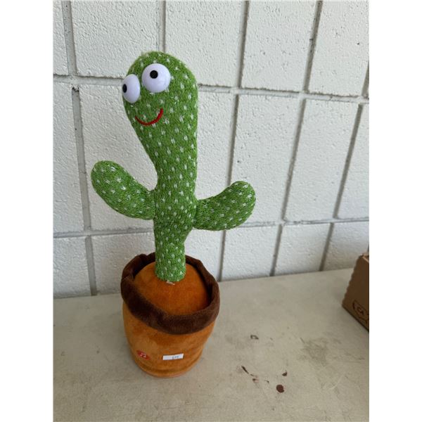 Singing cactus needs batteries