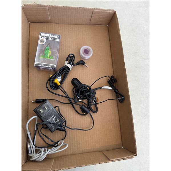 Pocket frog fishing, lure, Scentsy item, and electronics