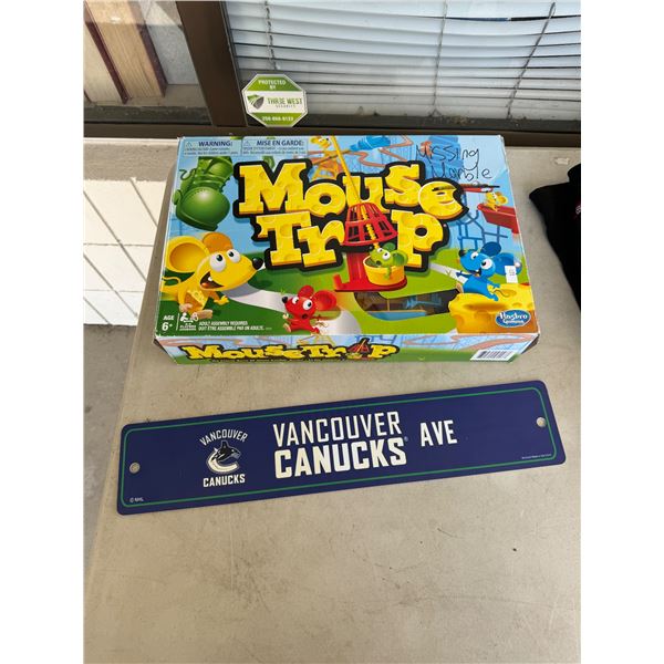 Most trap game missing Marble and Vancouver Canucks sign