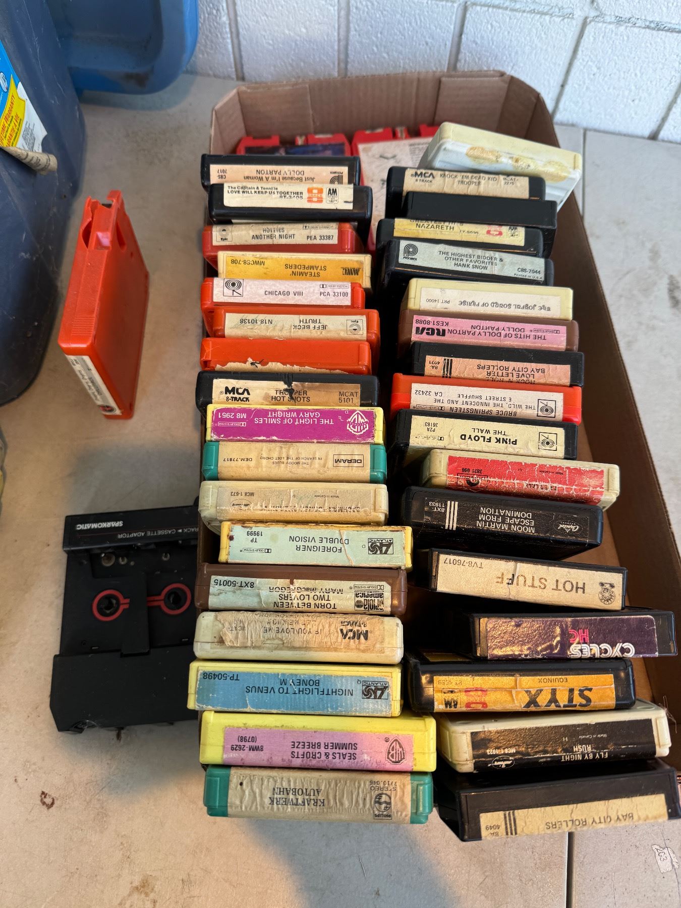 Eight Track Eight track player and a tracks