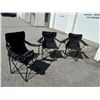 Image 1 : 3 folding camp chairs