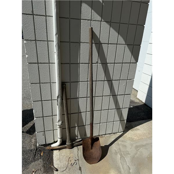 Shovel and pickax