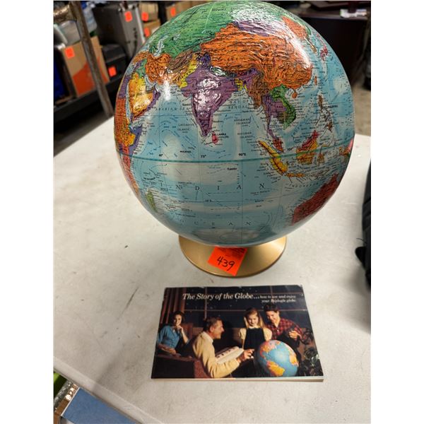 Globe and book