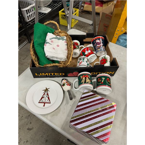 Christmas mugs, and other