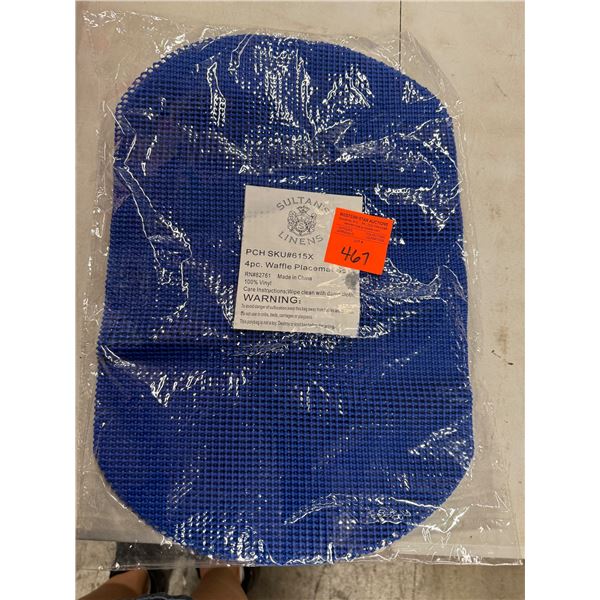 4 Piece Waffle placemats set