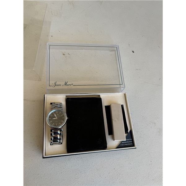 Jean Marc wallet, money clip, and watch