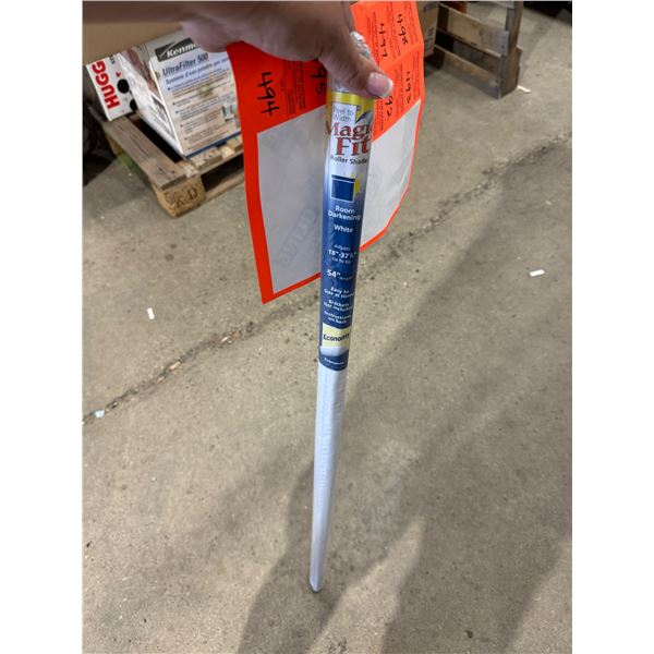 Room darkening roller shade 18 inch dash 37 1/4 inch