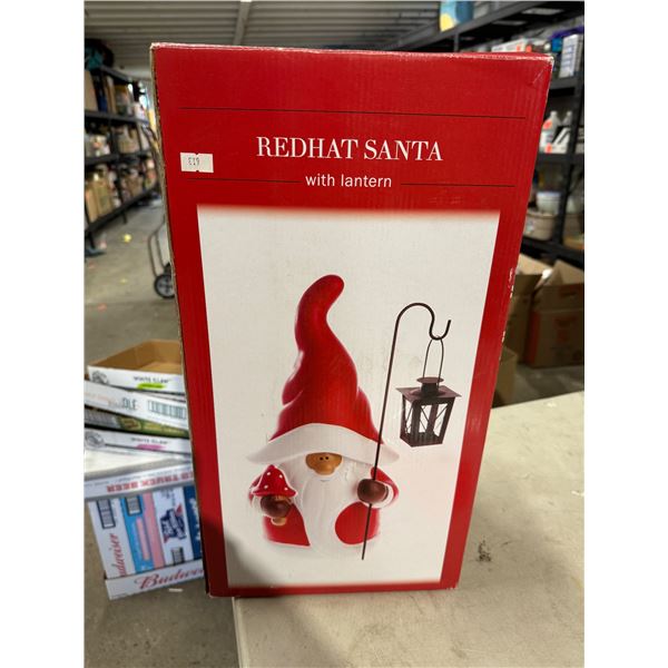 Red hat, Santa with lantern