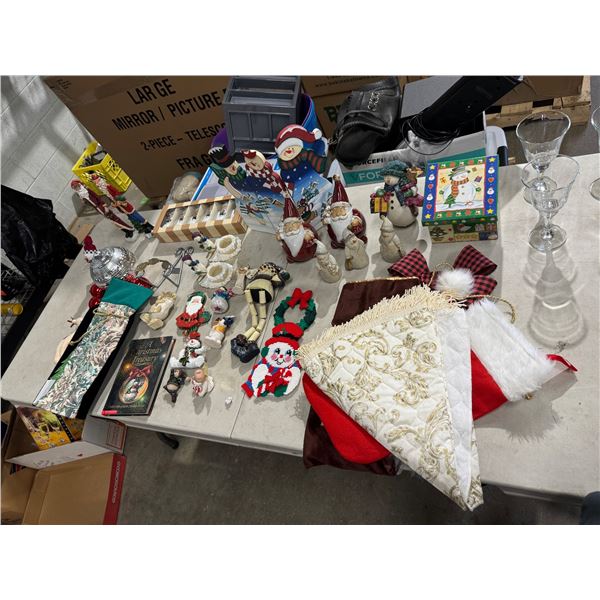 A lot of Christmas decor