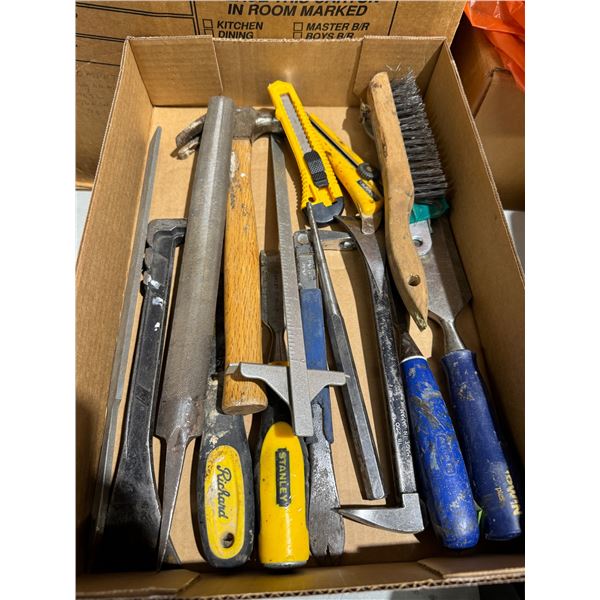 Chisels files and assorted tools