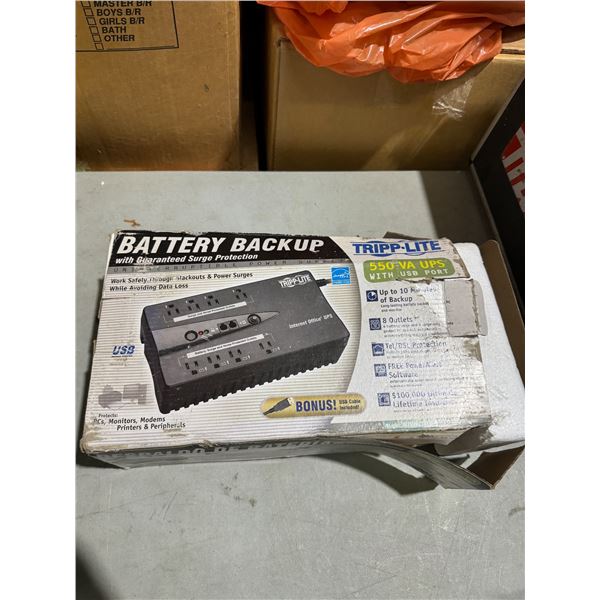 Battery back up surge protection