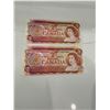 Image 1 : 2x 1974 Canada $2 bills sequential