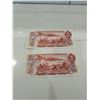Image 2 : 2x 1974 Canada $2 bills sequential