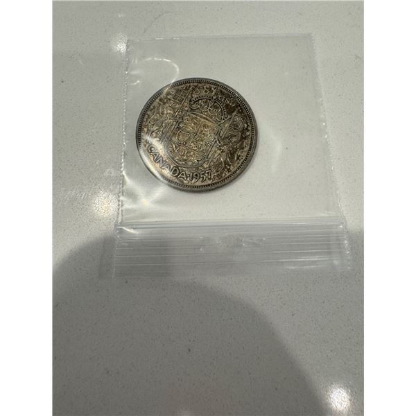 1957 Canada silver  .50c