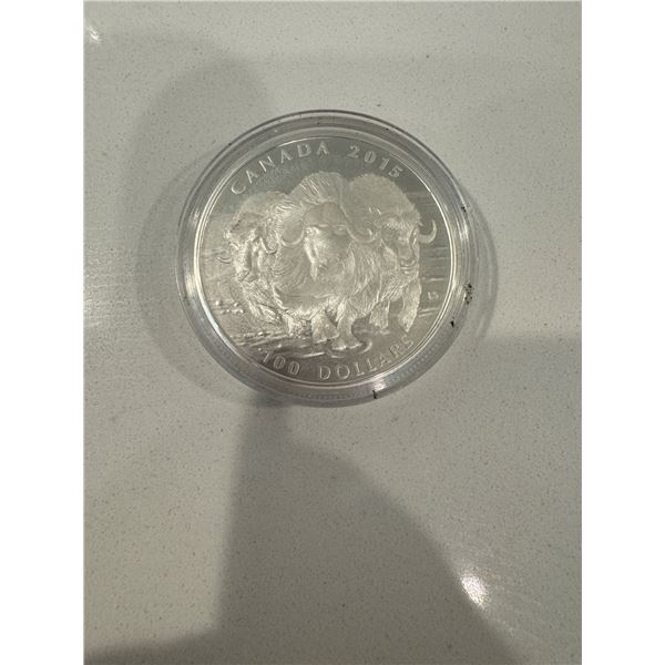2015  Canada $100 pure silver coin