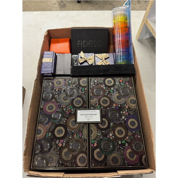 Lot of empty, jewelry boxes, etc.