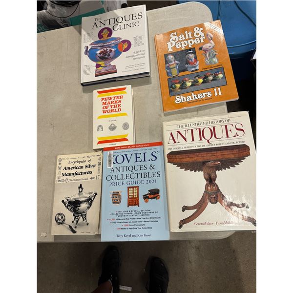 Antiques/collectible source books lot