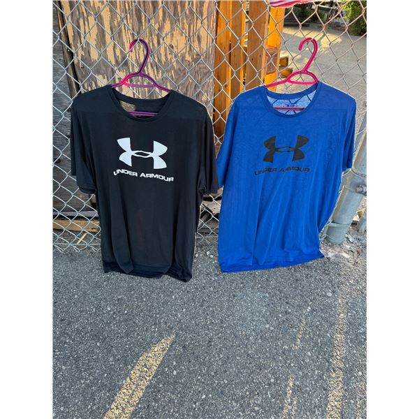 Two under armor T-shirt size, extra large men's
