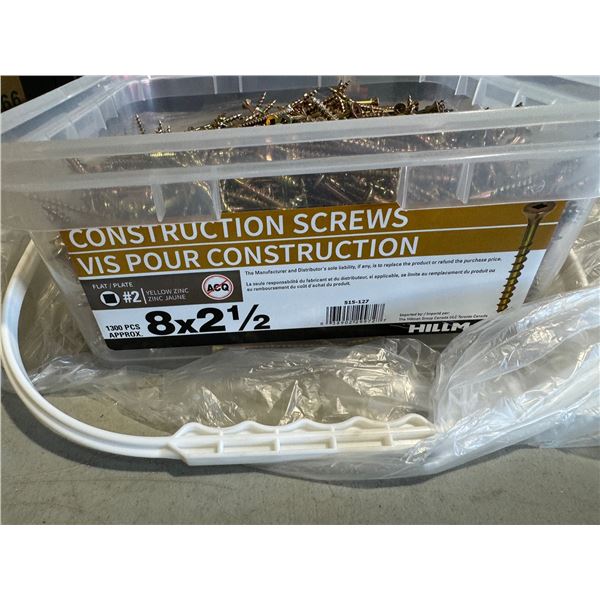 Construction screws 8 x 2 1/2