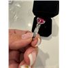 Image 5 : New Smart life Sterling silver 3 CT lab grown red, ruby bow ring mounted in 925 sterling silver with