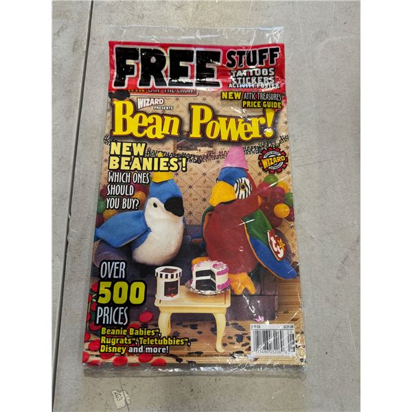 Sealed, bean, power, comic, or magazine